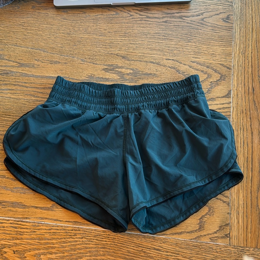 Lululemon Shorts in deep teal green